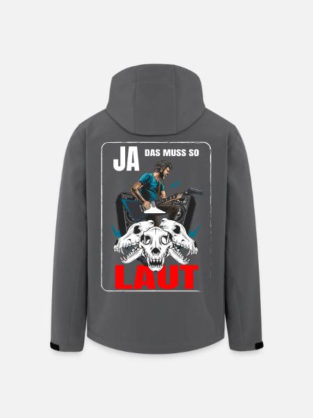 Ja das muss so Laut - Recycelte Männer Softshell-Jacke von Stanley/Stella - Schwarz