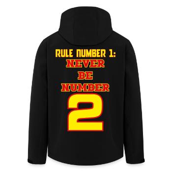 Rule_1 - Recycelte Männer Softshell-Jacke von Stanley/Stella - Schwarz - Hinten - AI Model Male 185 light (185cm)