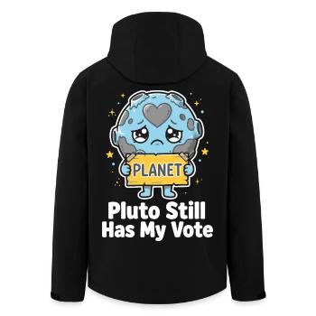 Pluto a toujours mon vote - Veste softshell homme en polyester recyclé Stanley/Stella - noir - Dos - AI Model Male 185 light (185cm)