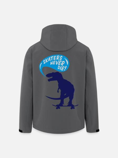 t-rex skater - Men’s Recycled Softshell Jacket by Stanley/Stella - black