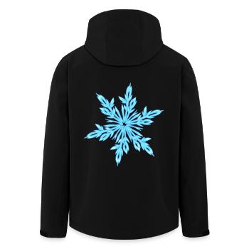 Ice crystal - Men’s Recycled Softshell Jacket by Stanley/Stella - black - Back - AI Model Male 185 light (185cm)