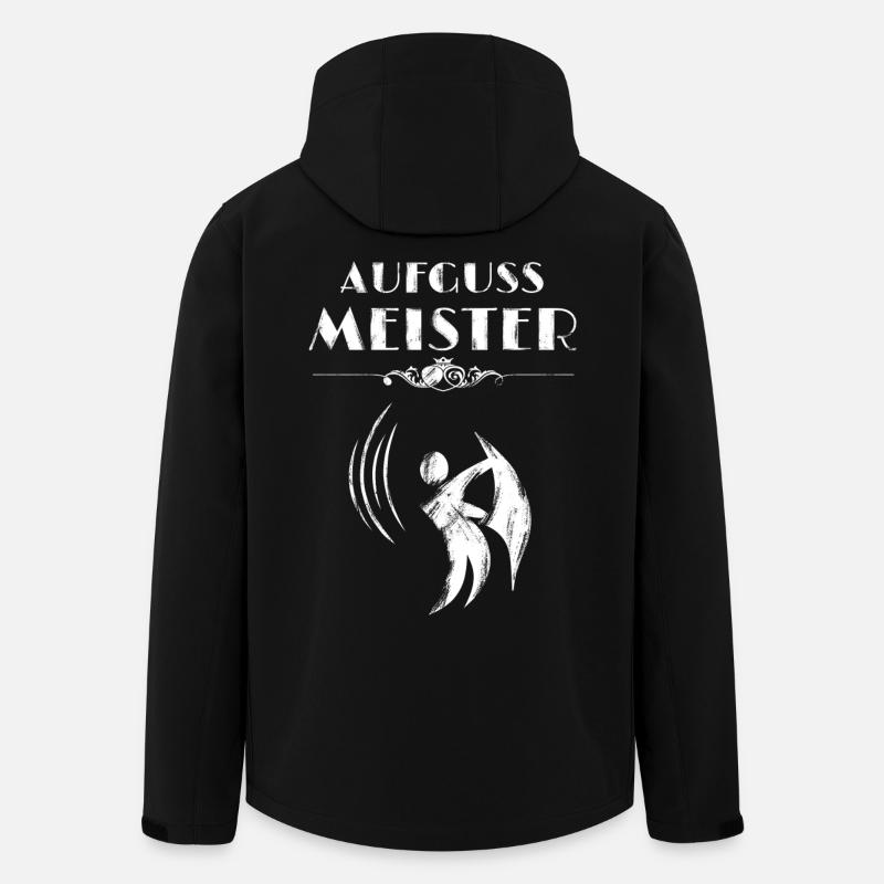 Sauna Aufgussmeister - Recycelte Männer Softshell-Jacke von Stanley/Stella - Schwarz