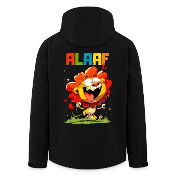 Carnaval Lion Cologne Cologne Alaaf Costume Drôle - Veste softshell homme en polyester recyclé Stanley/Stella - noir - Dos - AI Model Male 185 light (185cm)