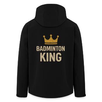 Roi du badminton - Veste softshell homme en polyester recyclé Stanley/Stella - noir - Dos - AI Model Male 185 light (185cm)