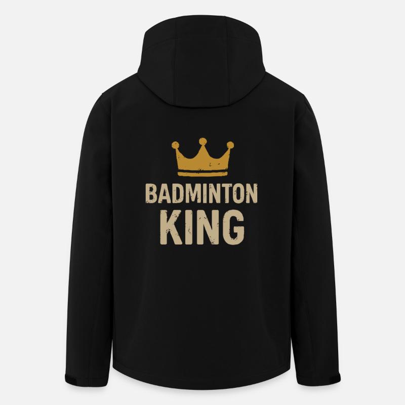 Roi du badminton - Veste softshell homme en polyester recyclé Stanley/Stella - noir