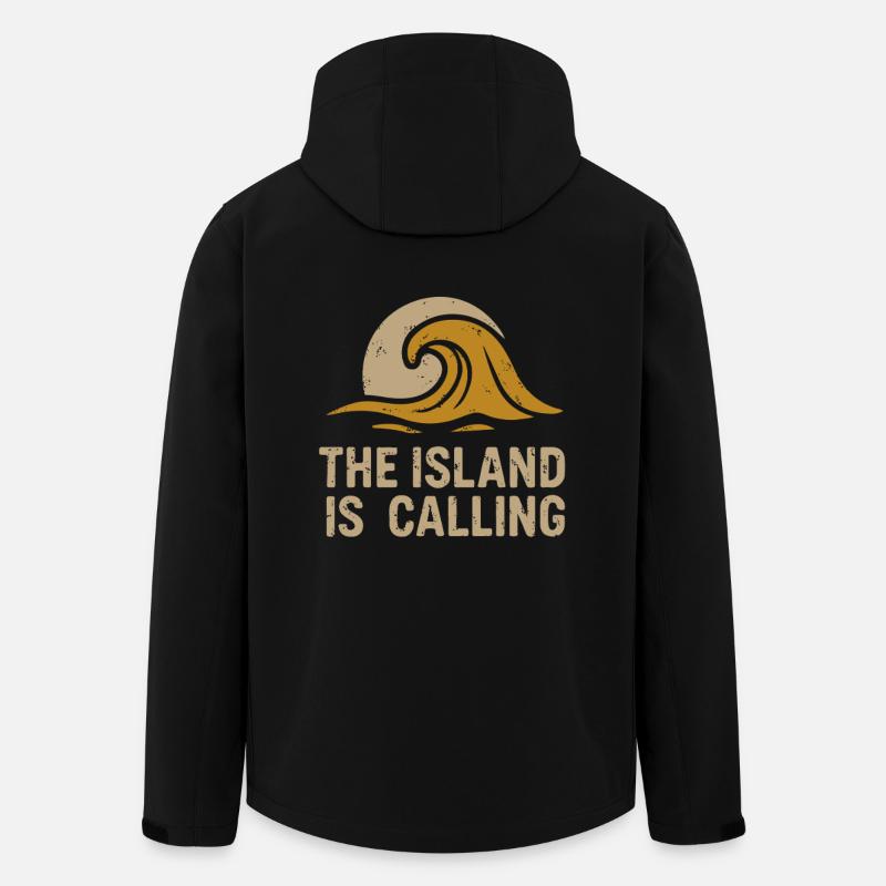 The island is calling - Men’s Recycled Softshell Jacket by Stanley/Stella - black