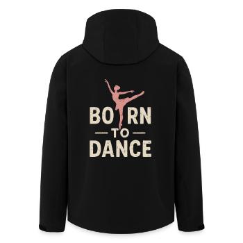 Né pour danser - Veste softshell homme en polyester recyclé Stanley/Stella - noir - Dos - AI Model Male 185 light (185cm)