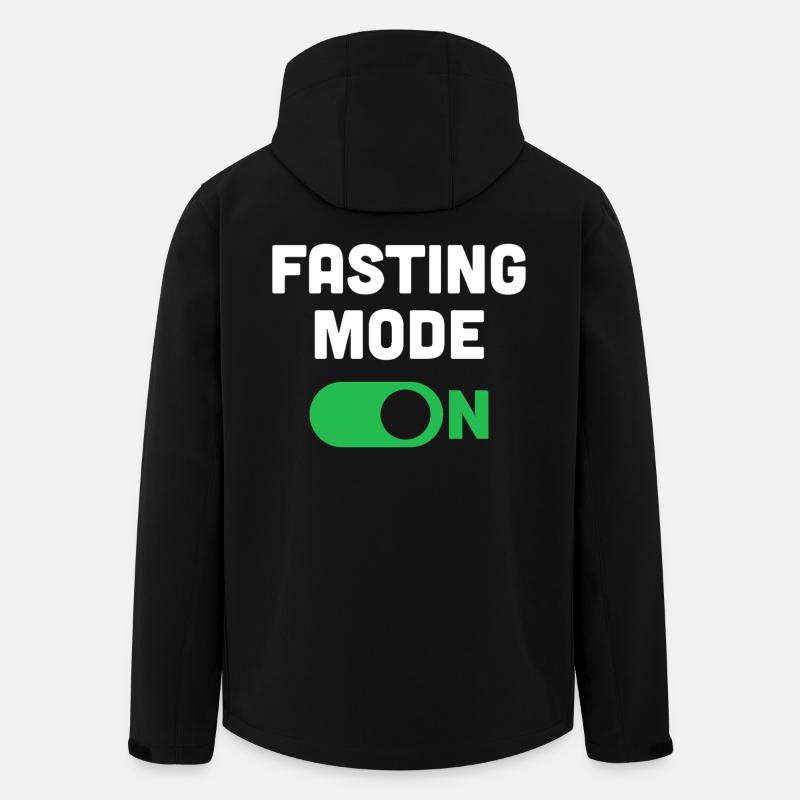 Fasting Mode On - Men’s Recycled Softshell Jacket by Stanley/Stella - black