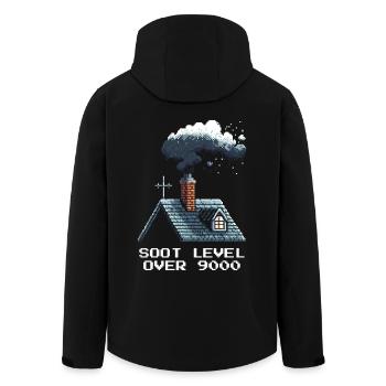 Schornsteinfeger Rußlevel Retro Pixel Art Gaming - Recycelte Männer Softshell-Jacke von Stanley/Stella - Schwarz - Hinten - AI Model Male 185 light (185cm)