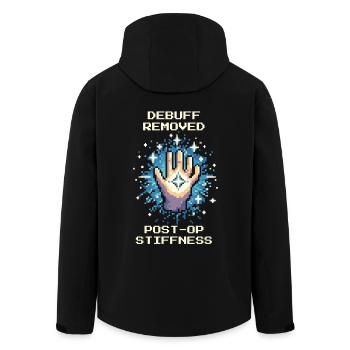 Ergothérapie Guérison Mobilité Rétro Pixel Art - Veste softshell homme en polyester recyclé Stanley/Stella - noir - Dos - AI Model Male 185 light (185cm)