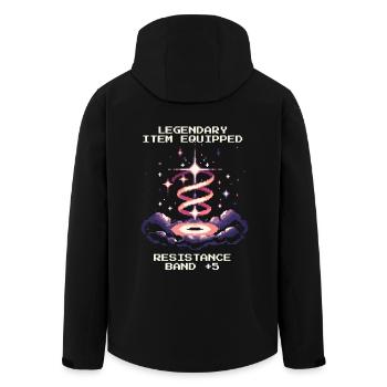 Ergothérapie Thérapie Formation Guérison Rétro - Veste softshell homme en polyester recyclé Stanley/Stella - noir - Dos - AI Model Male 185 light (185cm)