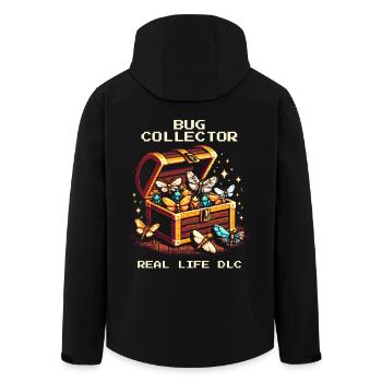 Käfersammler Natur Retro Pixel Art Insekten - Recycelte Männer Softshell-Jacke von Stanley/Stella - Schwarz - Hinten - AI Model Male 185 light (185cm)