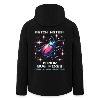 Update Arten Fund Entomologie Pixel Gaming Nerd - Recycelte Männer Softshell-Jacke von Stanley/Stella - Schwarz - Hinten - AI Model Male 185 light (185cm)