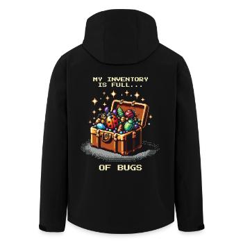 Käfersammler Inventar Insekten Pixel Retro - Recycelte Männer Softshell-Jacke von Stanley/Stella - Schwarz - Hinten - AI Model Male 185 light (185cm)