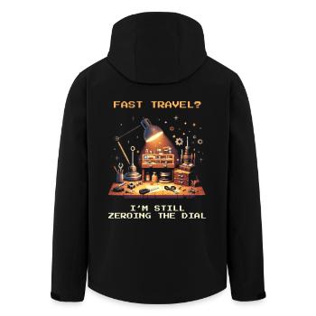 Établi de réglage de mécanique de précision du point zéro - Veste softshell homme en polyester recyclé Stanley/Stella - noir - Dos - AI Model Male 185 light (185cm)
