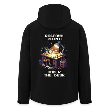 Respawn Werkstatt Boden Feinmechanik Humor Retro - Recycelte Männer Softshell-Jacke von Stanley/Stella - Schwarz - Hinten - AI Model Male 185 light (185cm)
