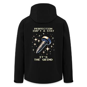 Perfection Grind Präzision Feinmechanik Geduld RPG - Recycelte Männer Softshell-Jacke von Stanley/Stella - Schwarz - Hinten - AI Model Male 185 light (185cm)