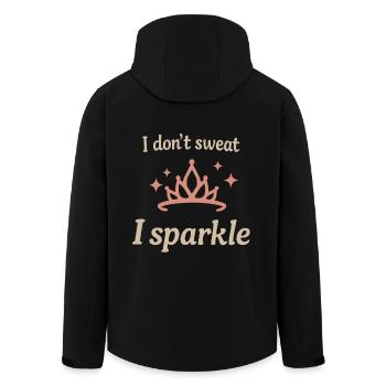 Ballett Spruch Tanzen Fun Zitat Geschenk Tänzer - Recycelte Männer Softshell-Jacke von Stanley/Stella - Schwarz - Hinten - AI Model Male 185 light (185cm)