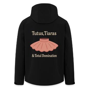 Tutu Tiara Dominanz Ballett Spruch Geschenk - Recycelte Männer Softshell-Jacke von Stanley/Stella - Schwarz - Hinten - AI Model Male 185 light (185cm)
