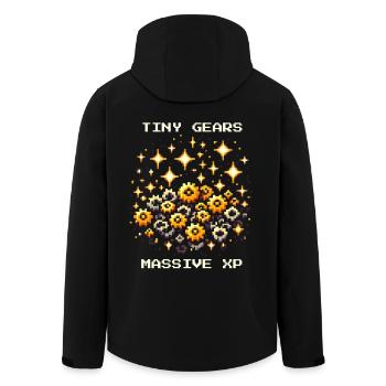 Tiny Gears XP Conduire Mécanique de précision Nerd Pixel - Veste softshell homme en polyester recyclé Stanley/Stella - noir - Dos - AI Model Male 185 light (185cm)