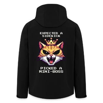 Instead of Sidekick | Animal shelter dog cat - Men’s Recycled Softshell Jacket by Stanley/Stella - black - Back - AI Model Male 185 light (185cm)