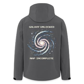 Galaxie débloquée | Carte incomplète - Veste softshell homme en polyester recyclé Stanley/Stella - charbon - Dos - AI Model Male 185 light (185cm)
