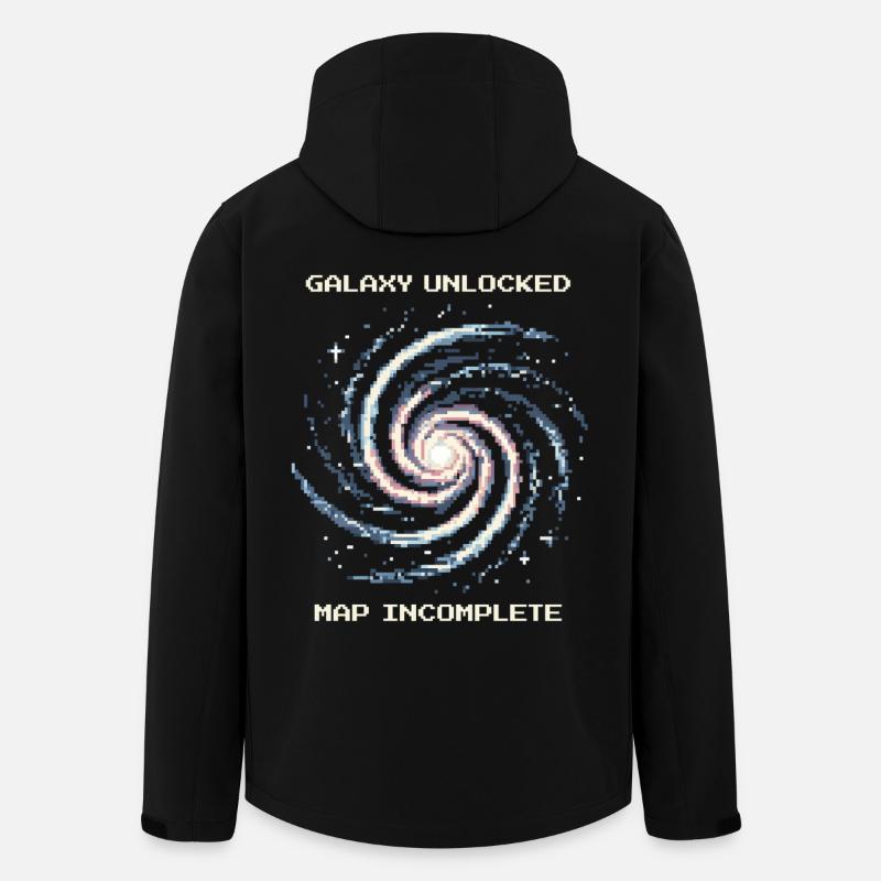 Galaxy Unlocked | Map incomplete - Men’s Recycled Softshell Jacket by Stanley/Stella - black