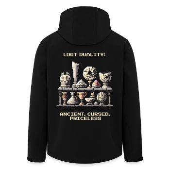 Trésors anciens | L’archéologie découvre des artefacts - Veste softshell homme en polyester recyclé Stanley/Stella - noir - Dos - AI Model Male 185 light (185cm)