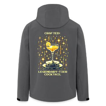 Legendary Cocktail | Handcrafted at the Bar - Recycelte Männer Softshell-Jacke von Stanley/Stella - Anthrazit - Hinten - AI Model Male 185 light (185cm)