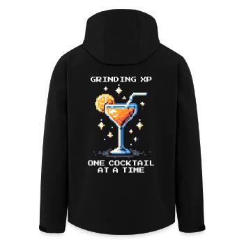 XP-Farming am Tresen | 1 Drink = 1 Level-Up - Recycelte Männer Softshell-Jacke von Stanley/Stella - Schwarz - Hinten - AI Model Male 185 light (185cm)
