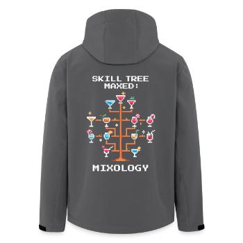 Mixologie : Skilltree Maxed | Barman LvL 99 - Veste softshell homme en polyester recyclé Stanley/Stella - charbon - Dos - AI Model Male 185 light (185cm)