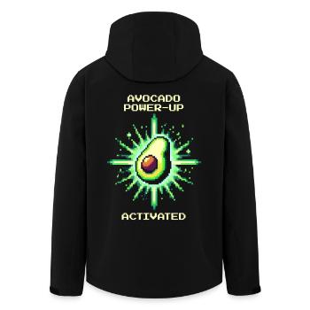 Power-Up: Avocado | Fruchtbuff für Gamer - Recycelte Männer Softshell-Jacke von Stanley/Stella - Schwarz - Hinten - AI Model Male 185 light (185cm)
