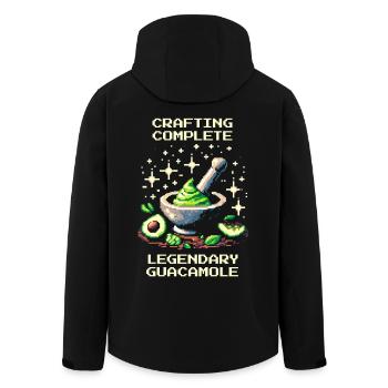 Legendary Guacamole | Crafting with Avocado XP - Men’s Recycled Softshell Jacket by Stanley/Stella - black - Back - AI Model Male 185 light (185cm)