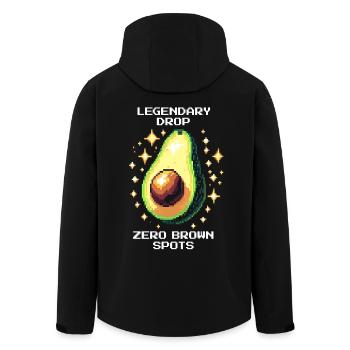 Legendärer Drop | Makellose Avocado im Loot - Recycelte Männer Softshell-Jacke von Stanley/Stella - Schwarz - Hinten - AI Model Male 185 light (185cm)