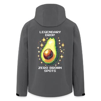 Legendary Drop | Pristine avocado in loot - Men’s Recycled Softshell Jacket by Stanley/Stella - anthracite - Back - AI Model Male 185 light (185cm)