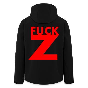 Fuck z - Veste softshell homme en polyester recyclé Stanley/Stella - noir - Dos - AI Model Male 185 light (185cm)