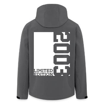23E ANNIVERSAIRE ÉDITION LIMITÉE 2003 - Veste softshell homme en polyester recyclé Stanley/Stella - noir - Dos - AI Model Male 185 light (185cm)