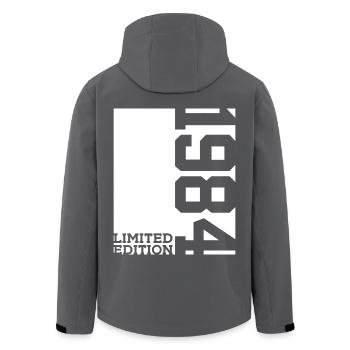 42ND BIRTHDAY LIMITED EDITION 1984 - Men’s Recycled Softshell Jacket by Stanley/Stella - black - Back - AI Model Male 185 light (185cm)