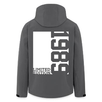 37E ANNIVERSAIRE ÉDITION LIMITÉE 1989 - Veste softshell homme en polyester recyclé Stanley/Stella - noir - Dos - AI Model Male 185 light (185cm)