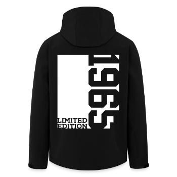 61E ANNIVERSAIRE ÉDITION LIMITÉE 1965 - Veste softshell homme en polyester recyclé Stanley/Stella - noir - Dos - AI Model Male 185 light (185cm)