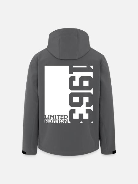 63E ANNIVERSAIRE ÉDITION LIMITÉE 1963 - Veste softshell homme en polyester recyclé Stanley/Stella - noir