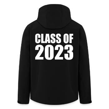 Class of 2023 - Recycelte Männer Softshell-Jacke von Stanley/Stella - Schwarz - Hinten - AI Model Male 185 light (185cm)