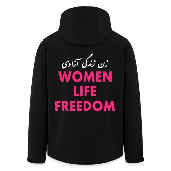 Women life freedom - Veste softshell homme en polyester recyclé Stanley/Stella - noir - Dos - AI Model Male 185 light (185cm)