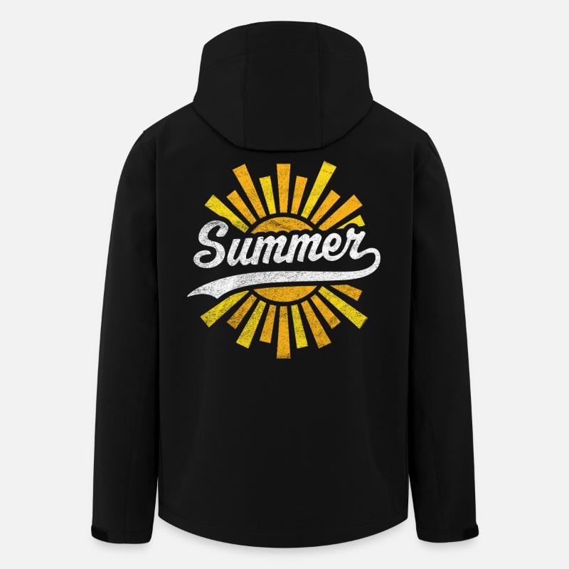 Sommersonne - Recycelte Männer Softshell-Jacke von Stanley/Stella - Schwarz