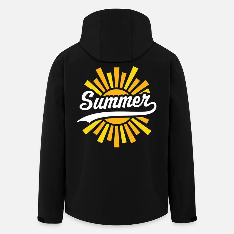 Sommersonne - Recycelte Männer Softshell-Jacke von Stanley/Stella - Schwarz