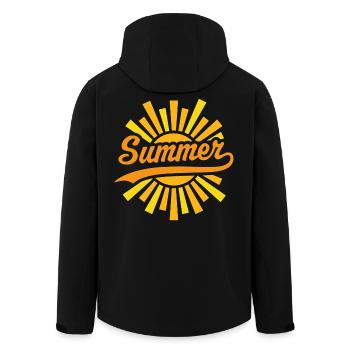 Soleil d’été - Veste softshell homme en polyester recyclé Stanley/Stella - noir - Dos - AI Model Male 185 light (185cm)