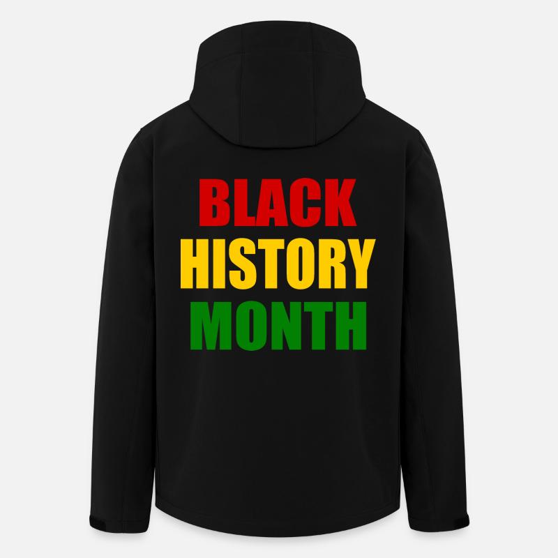 Black history month - Recycelte Männer Softshell-Jacke von Stanley/Stella - Schwarz
