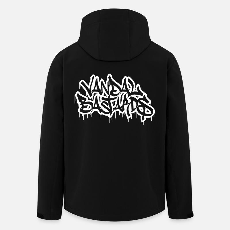 Vandal Bastards WHITE - Veste softshell homme en polyester recyclé Stanley/Stella - noir