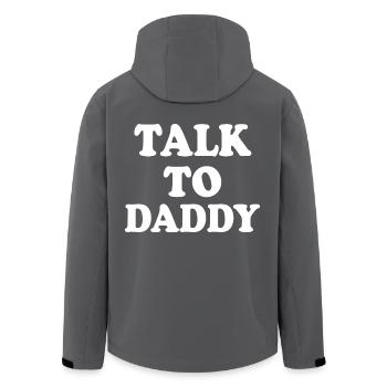 Talk to daddy - Veste softshell homme en polyester recyclé Stanley/Stella - charbon - Dos - AI Model Male 185 light (185cm)