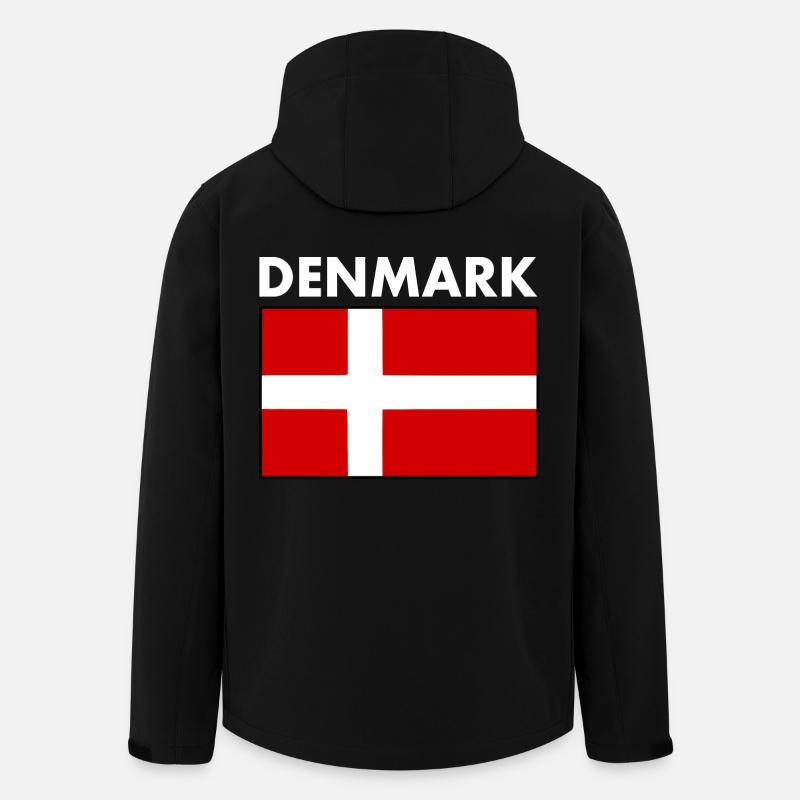 Dänemark - Recycelte Männer Softshell-Jacke von Stanley/Stella - Schwarz